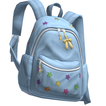 Blue Backpack w/ Kawaii Details & Bow [3.0] 