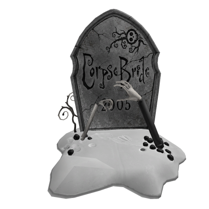 Corpse Bride Snowy Tombstone Roblox item