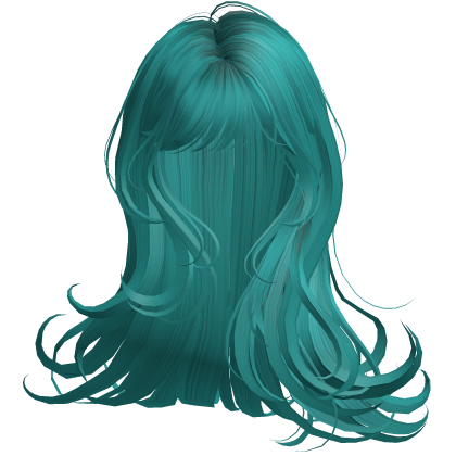 Silky Long Angelic Swirly Hair (Cyan)