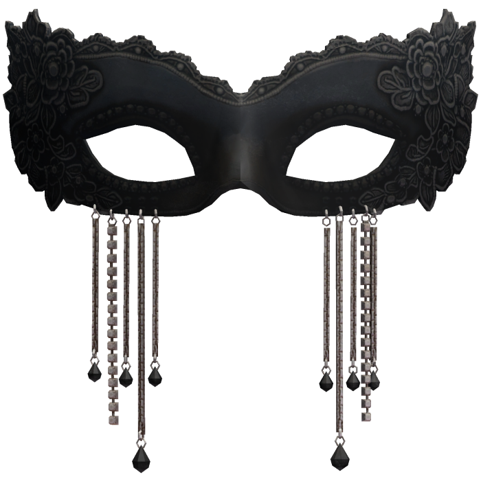 Black Gothic Lace Masquerade Mask