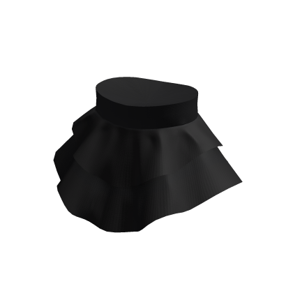Puffy Layered Ruffle Skirt- Black thumbnail