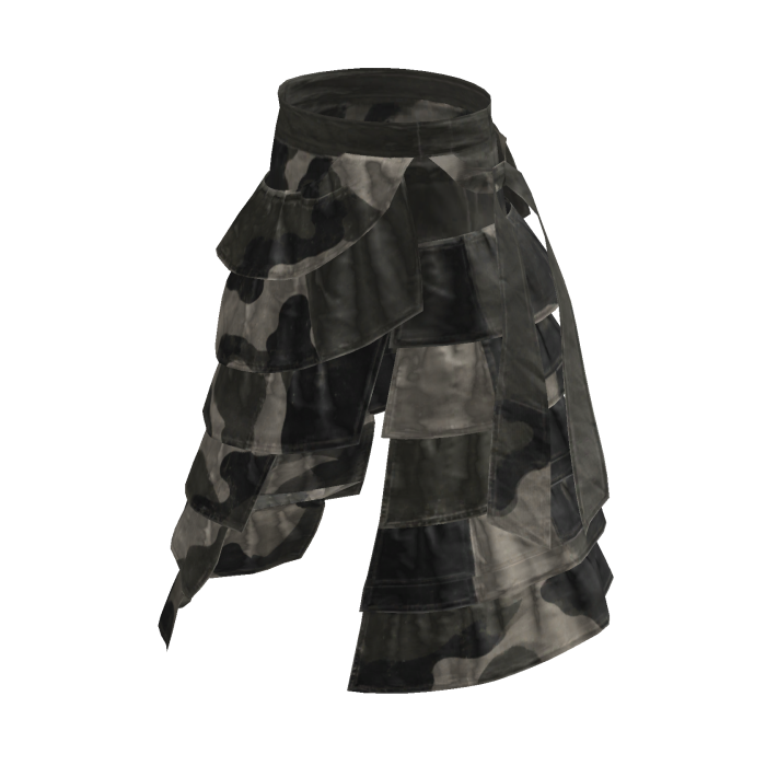Green Camo Washed Y2K Layered Cargo Pants [PBR]
