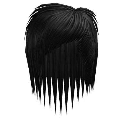 Really Short Scene Emo Hair (Black) Roblox item