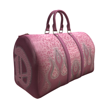 Pink Cheetah Flame Duffel Bag thumbnail