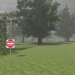 Explore a suspicious forest simulator!