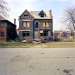 The abandon house in the mist