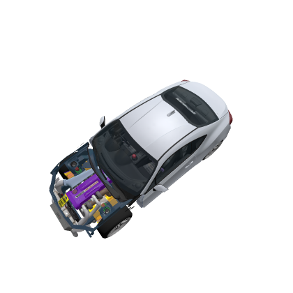 Very high low poly car