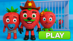 🍓STRAWBERRY POLICE FAMILY PRISON RUN ESCAPE! Obby