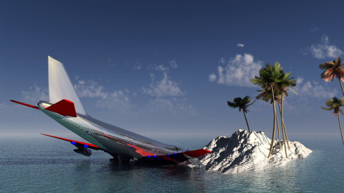 Survive An Airplane Crash | MUSIC ZONES - Roblox