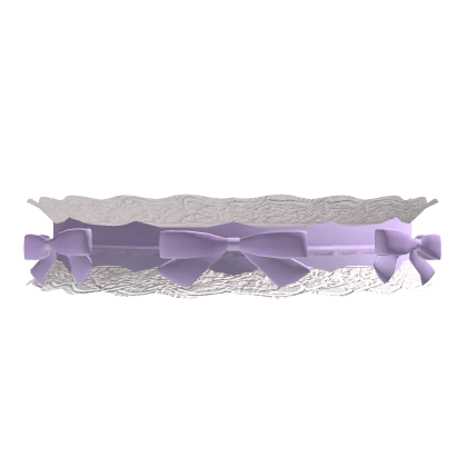 Purple Kawaii Lace Bow Necklace
