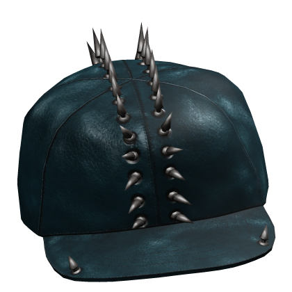 Spiked N Pierced Emo Vkei Hat Cap Teal