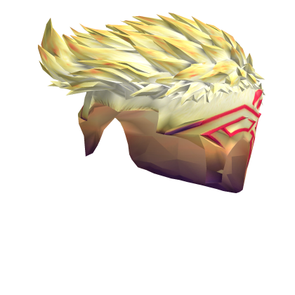 hair with a yellow-to-red gradient tattoo design Roblox item