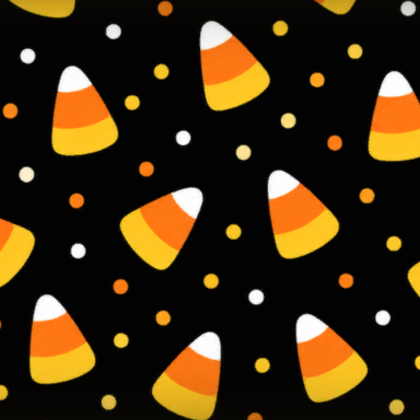Candy Corn Cute Halloween Spooky Black Background