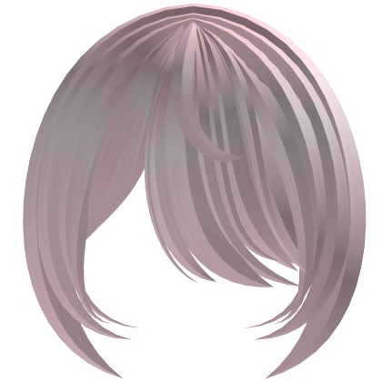 Light Pink Cozy Side Swept Bangs
