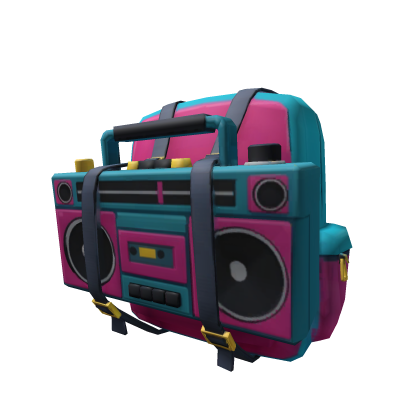 Retro Skater Boombox Backpack [Teal] Roblox item