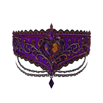 ! Halloween Vkei Gothic Eyes Mask - Purple Orange Roblox item