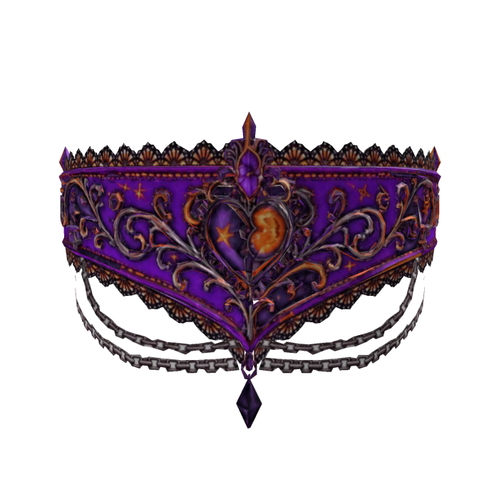 ! Halloween Vkei Gothic Eyes Mask - Purple Orange
