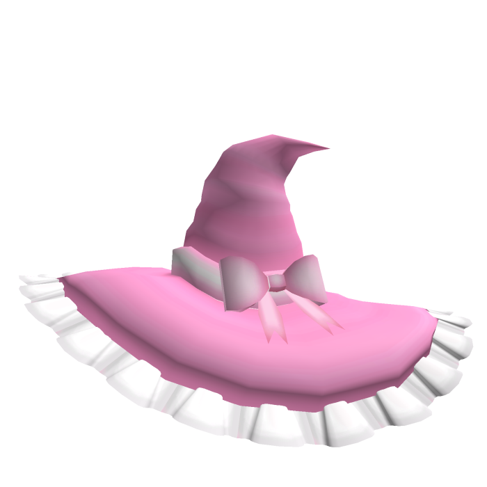 ♡ ︵ pink little witch hat