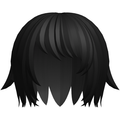 ◞ ˕ ◟shy lamb niche emo vkei male hair in black Roblox item