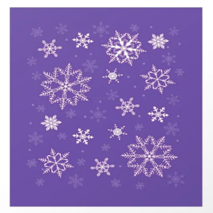 snowflakes on purple Roblox decal