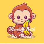 Monkey With His Friends
