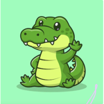 Lazy crocadile-