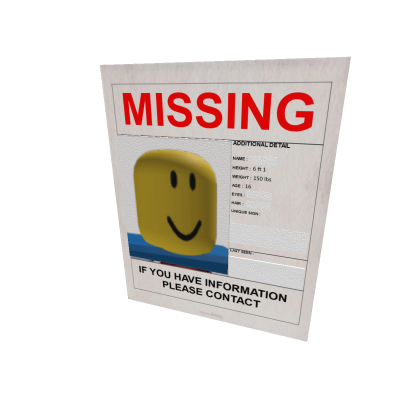 Missing Noob Poster