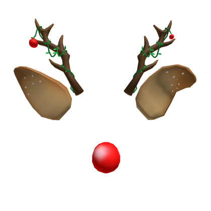 Christmas Rudolph Reinder with red nose