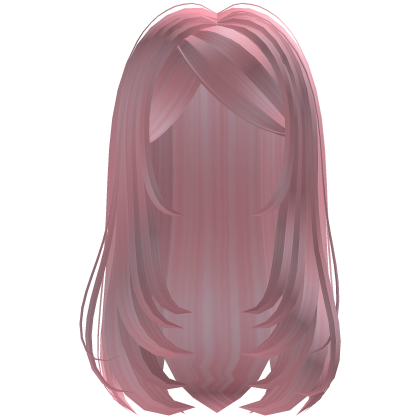 Girly Pretty Long Layered Silky Hair (Pink)