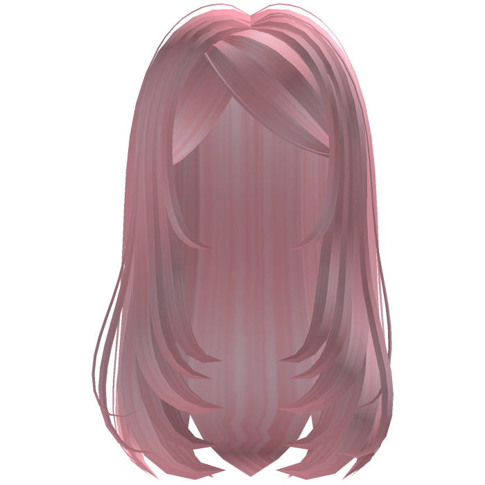 Girly Pretty Long Layered Silky Hair (Pink)