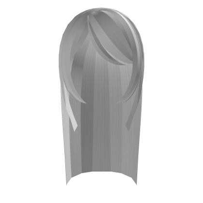 Long Hair with Bangs - white