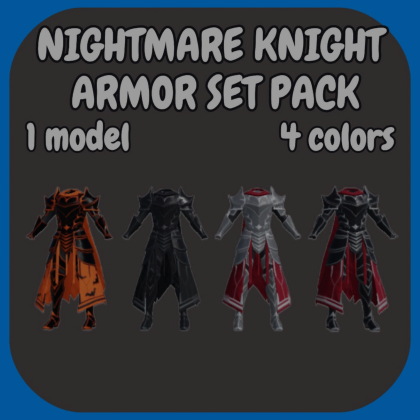[Layered] Nightmare knight armor set