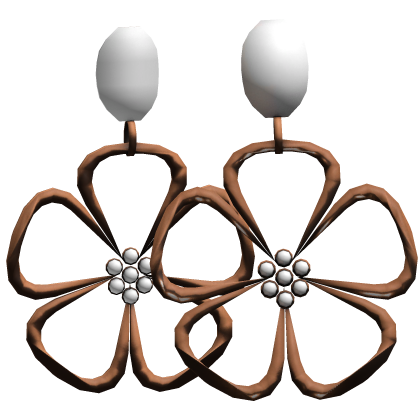 Bronze Flower Earrings 
