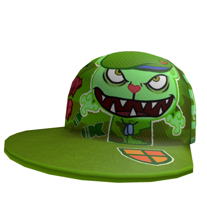 Flippy Fliqpy Htf camo Green  cap Roblox item