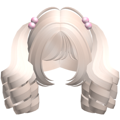 ꒰♡꒱ sweet princess blonde curly pigtails