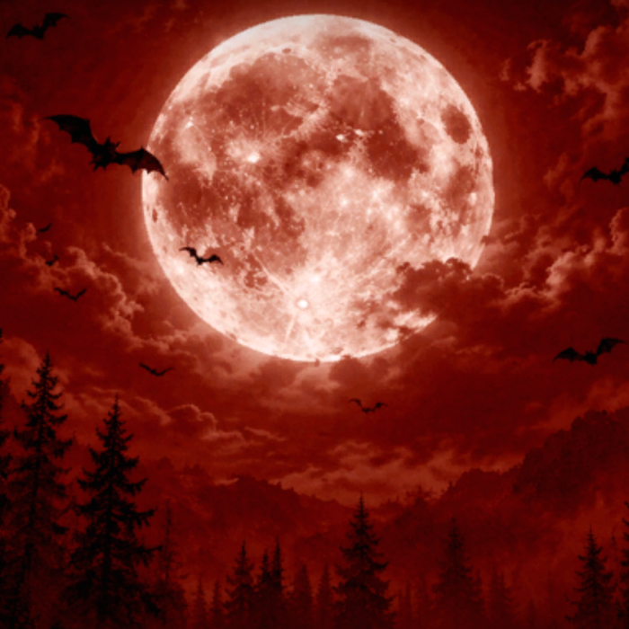 red moon emo vampire gothic background