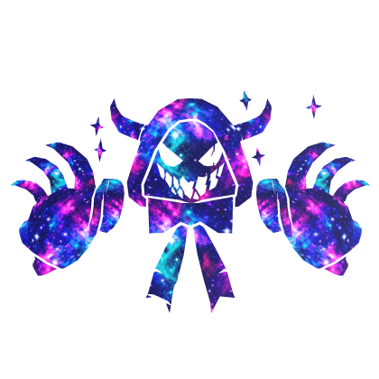 Galaxy Cartoony Demon Hood and Pauldrons Combi