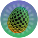 Everlasting Rainbow Checkered Egg [Dark]