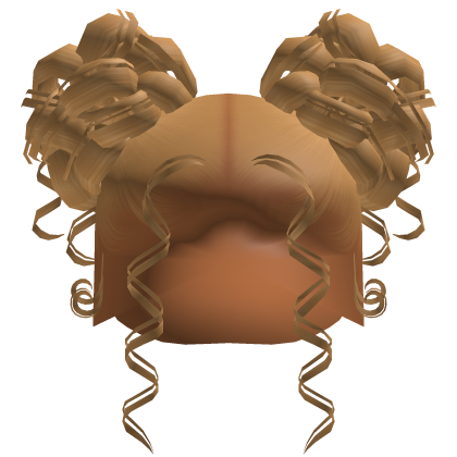 Cute Curly Buns (Honey Blonde) Roblox item