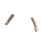 Peach Y2K Star Knitted Arm Warmers