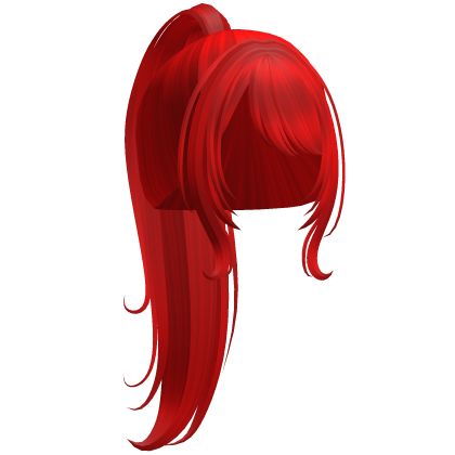 Long Ponytail Red Hair W Bangs Roblox item