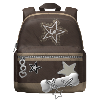 🍀Y2K Canvas Backpack (Brown)