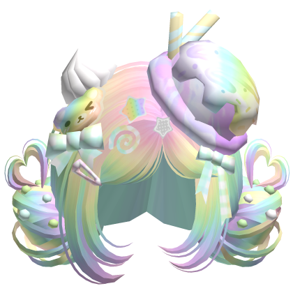 ♡ Ice Cream Girly Buns (Rainbow)