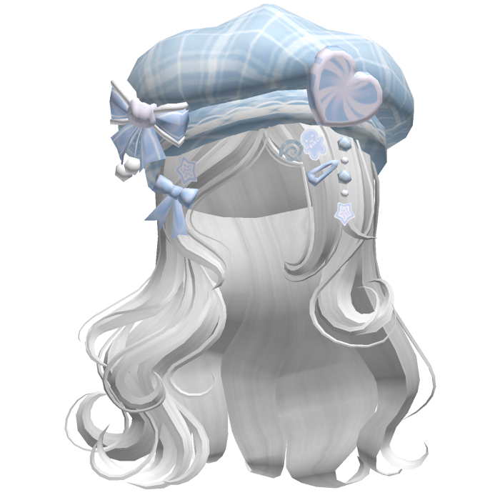 ♡ Christmas Swirls w/ Beret (Blue)