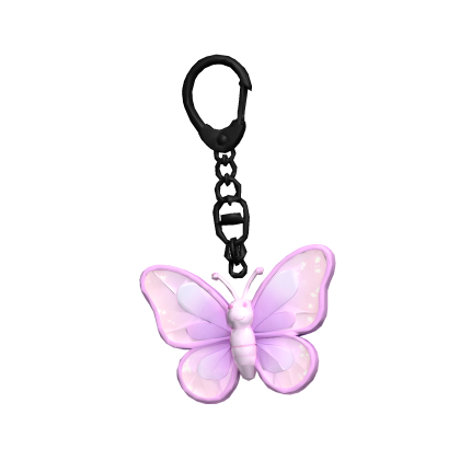 Purple Butterfly Keychain