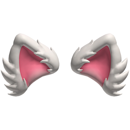 fluffy Cat Ears in White