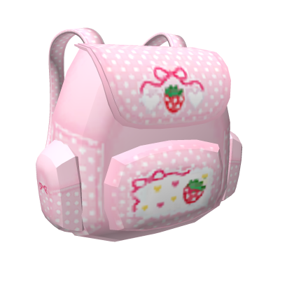 🍓 Cute Pink Strawberry Backpack 3.0