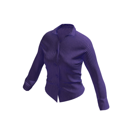 Purple Striped Vintage Blouse