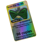 Trading Card #5: Green Bow Tie