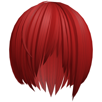 light red scene straight emo hair Roblox item